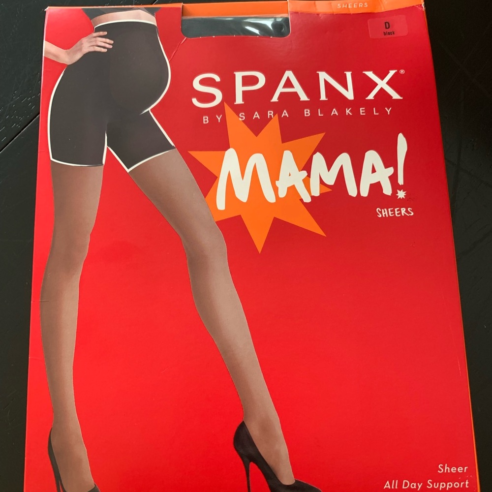 SPANX Mama! Sheers Black Size D